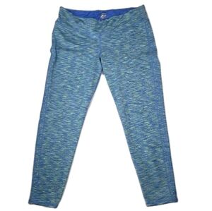 Lilly Pulitzer Womens Luxletic Weekender Leggings Size XL Green/Blue Space Dye